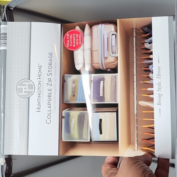Huntington Home Storage & Organization Huntington Collapsible Zip Storage New 18 X 118 X 118